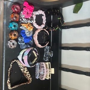Hair accessories bundle headbands, hair clips, Ties